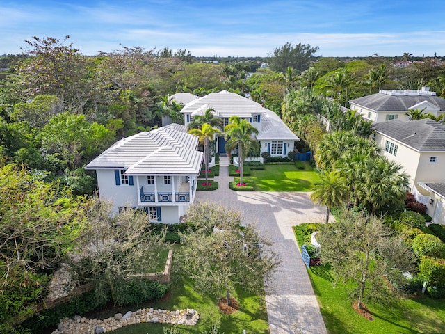 birds eye view of property