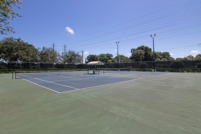 view of sport court