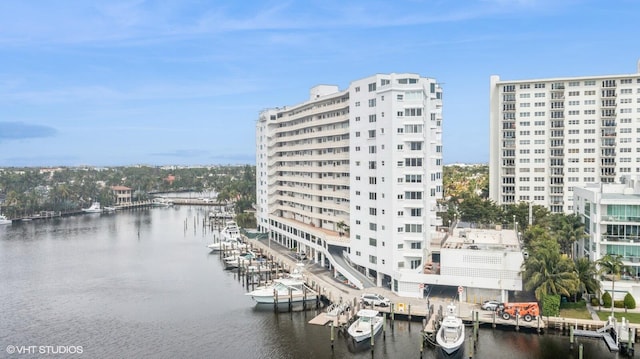 view of property featuring a water view