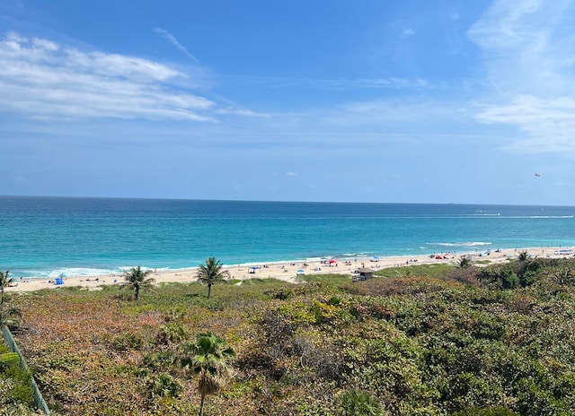 water view featuring a view of the beach