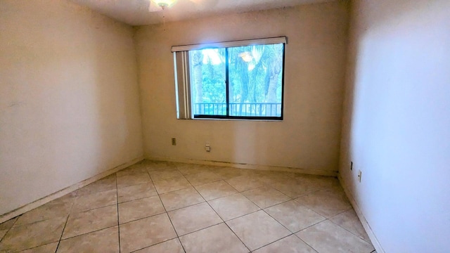 view of tiled empty room