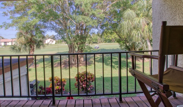 view of balcony