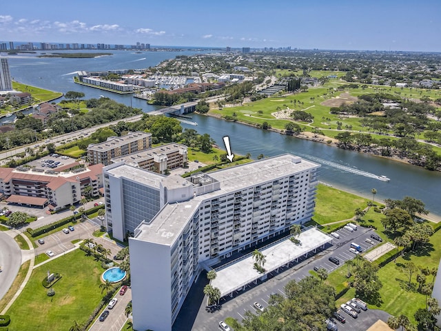 336 Golfview Rd Unit 1011, North Palm Beach, FL 33408 - view of urban area featuring a nearby body of water and apartment complex