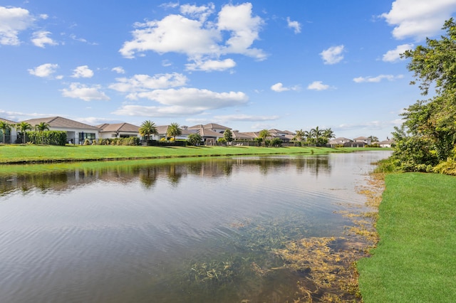 view of property view of water