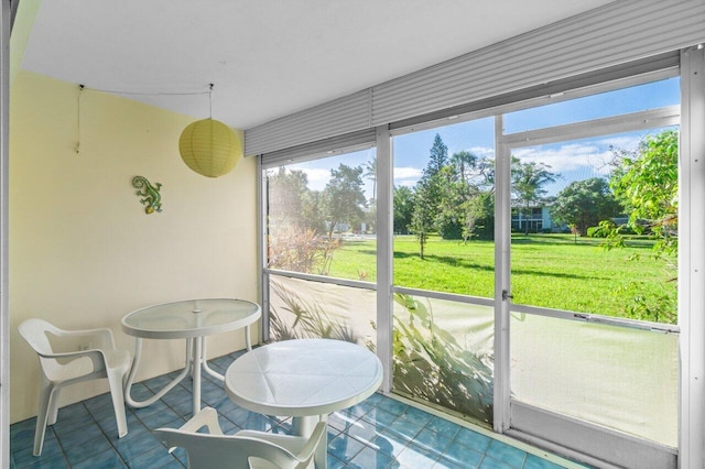 sunroom featuring a wealth of natural light