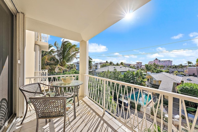 view of balcony