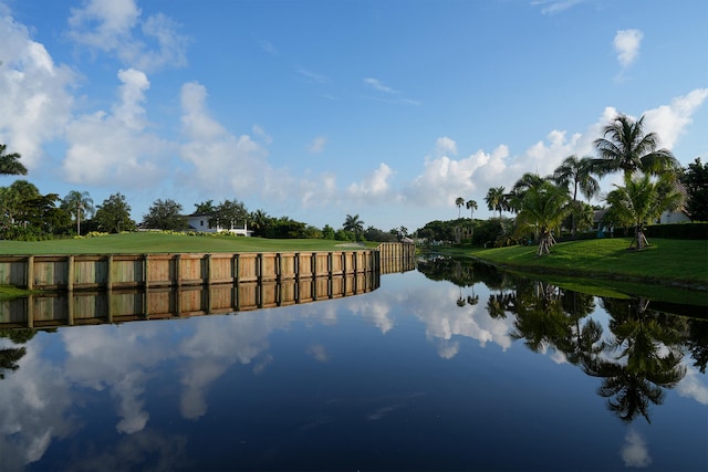 view of water feature