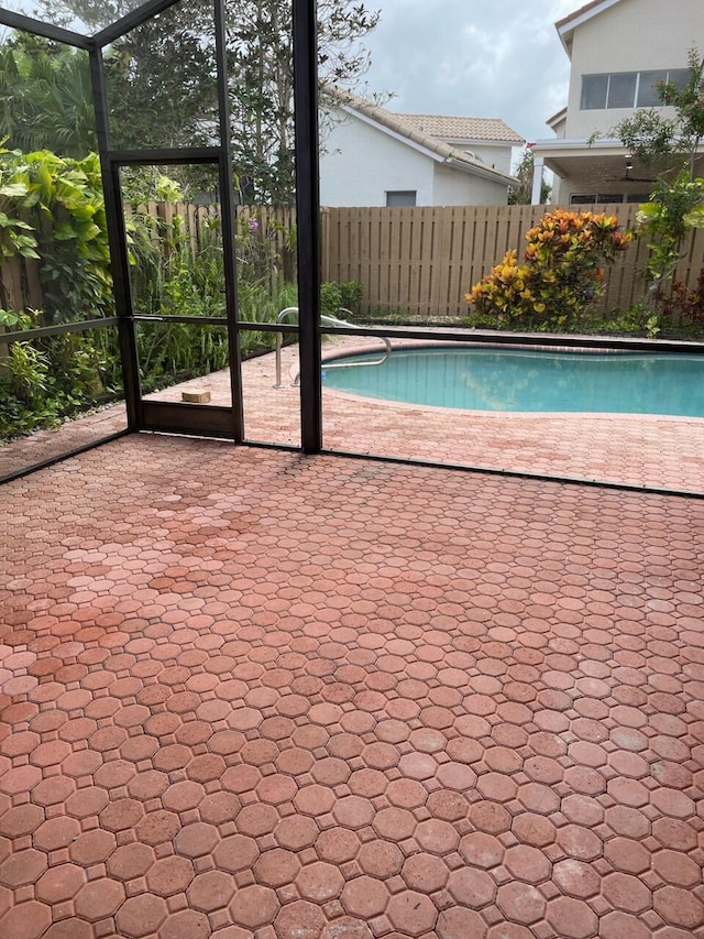 view of pool with a patio area