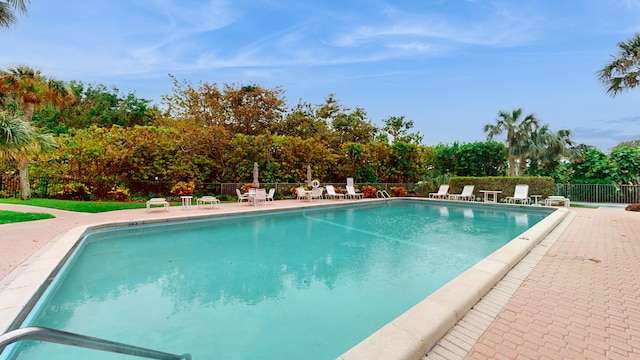 view of pool with a patio area