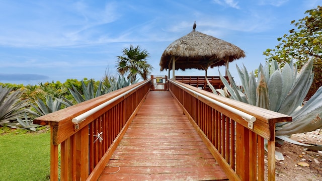 view of home's community featuring a gazebo