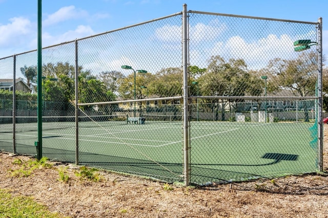 view of tennis court