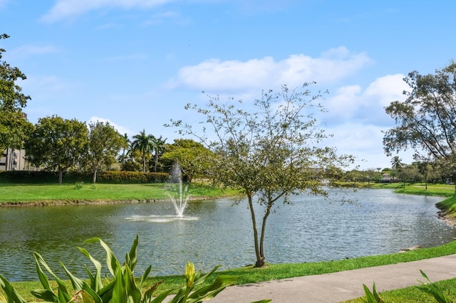 view of water feature