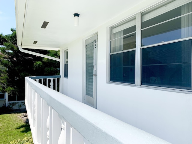 view of balcony