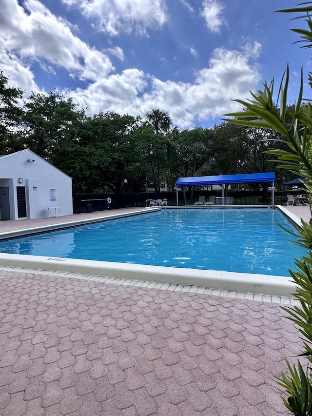 view of pool