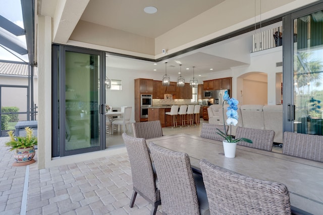 view of dining area