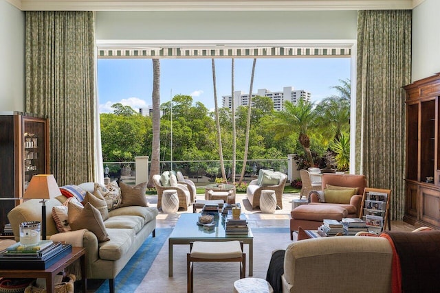 view of sunroom / solarium