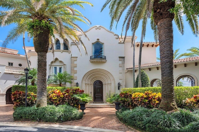 view of mediterranean / spanish house