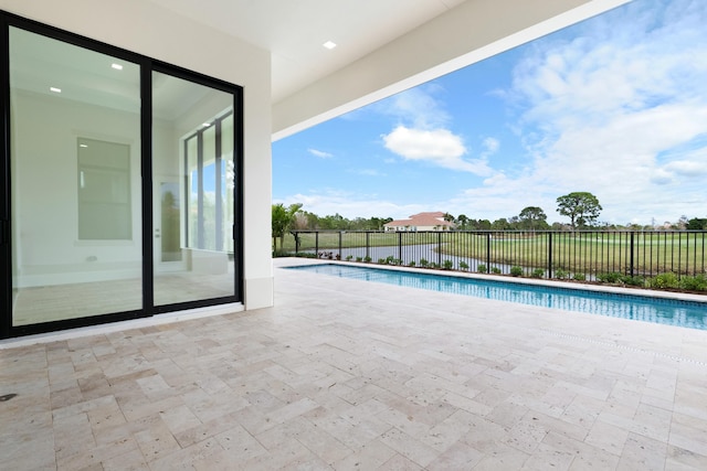 view of pool with a patio