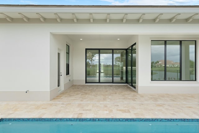 interior space featuring a patio