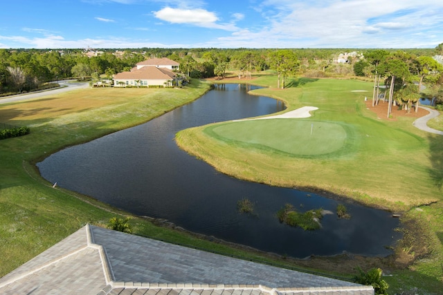 view of home's community with a water view