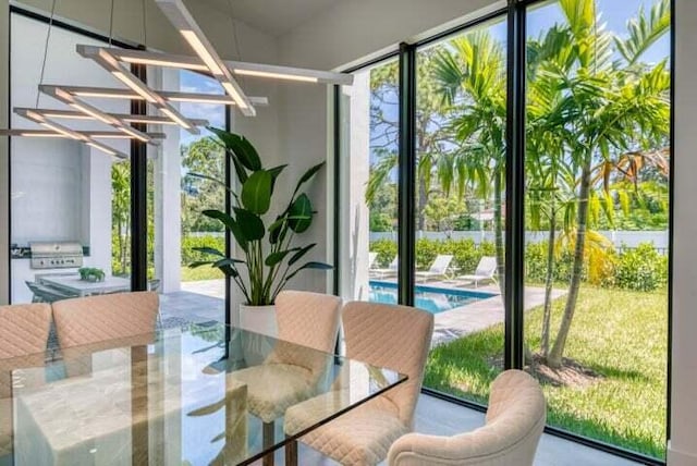 sunroom with a wealth of natural light