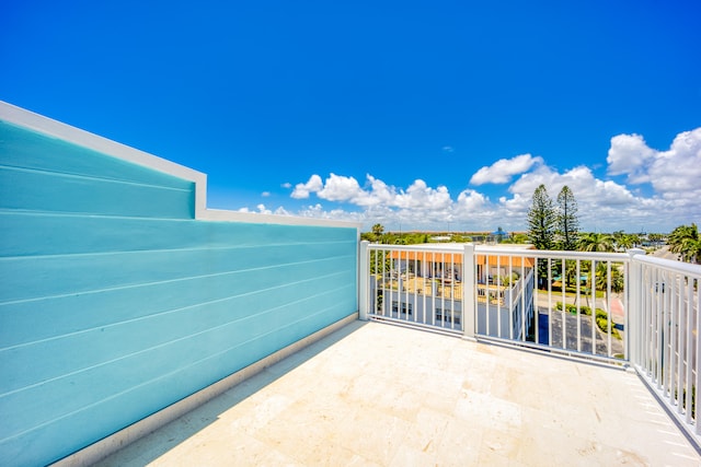 view of patio / terrace with a balcony