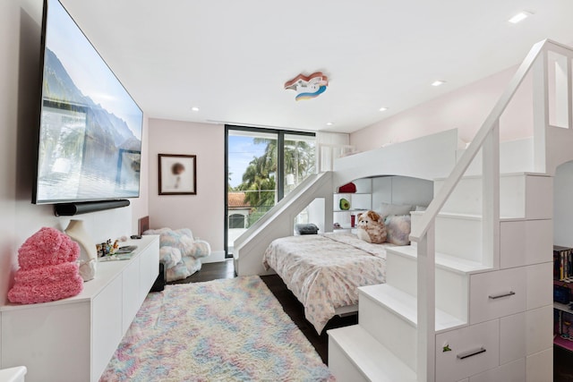 bedroom featuring wood-type flooring