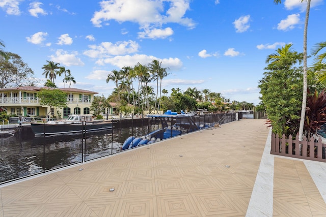 view of home's community featuring a water view