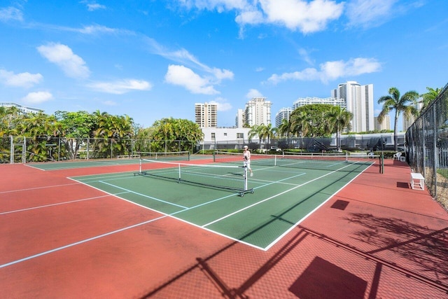 view of tennis court