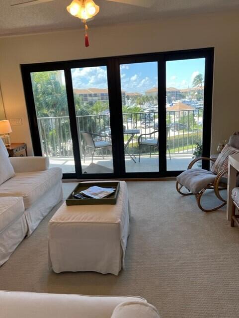 bedroom featuring carpet floors and access to outside