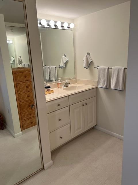 bathroom with vanity