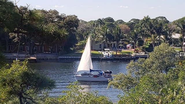 view of water feature