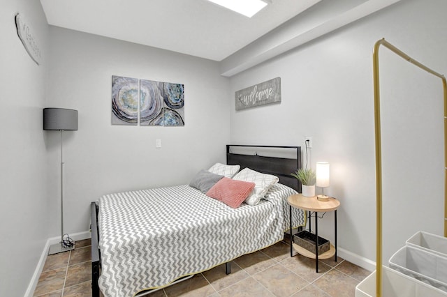 bedroom with baseboards