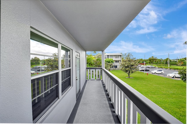 view of balcony