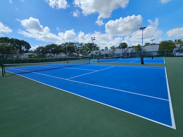 view of sport court