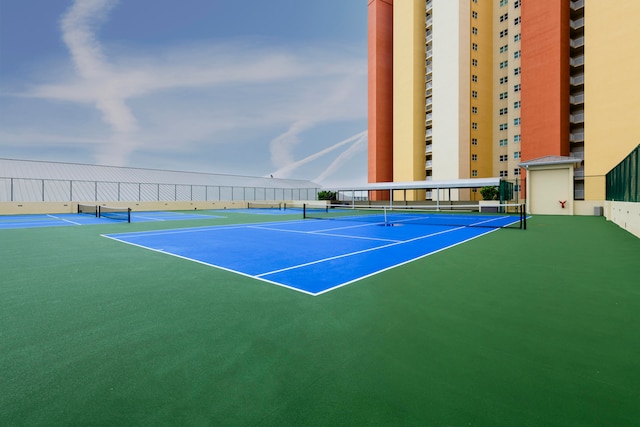 view of sport court