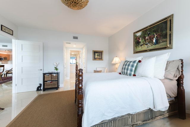 view of tiled bedroom