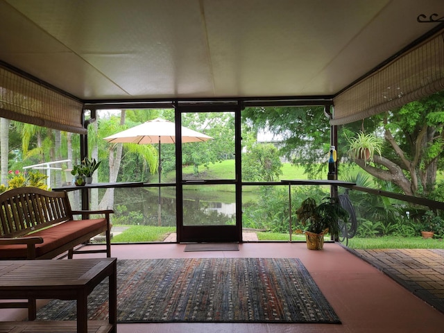 view of sunroom / solarium