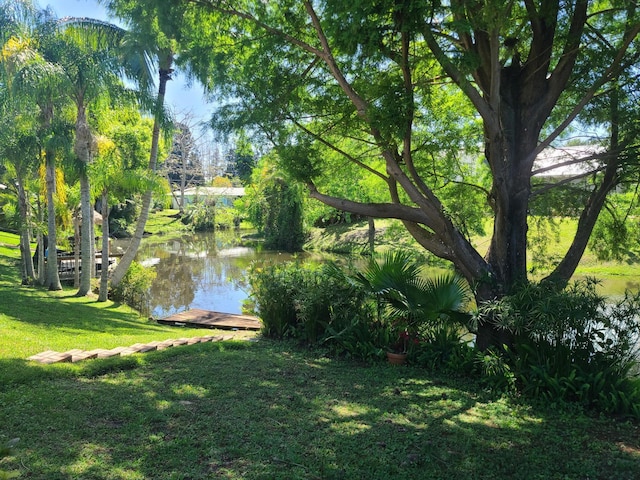 view of property view of water