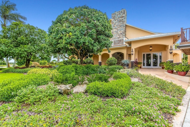 view of front of house featuring french doors