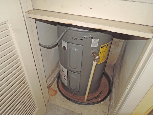 details featuring water heater