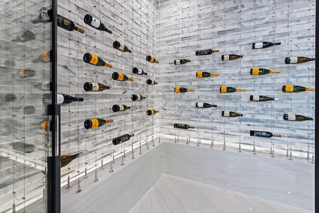 view of wine room