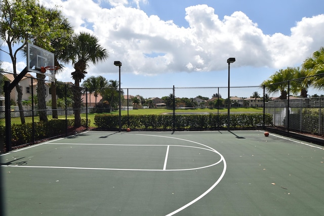 view of sport court