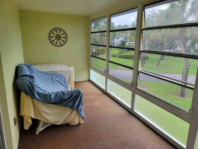 view of sunroom