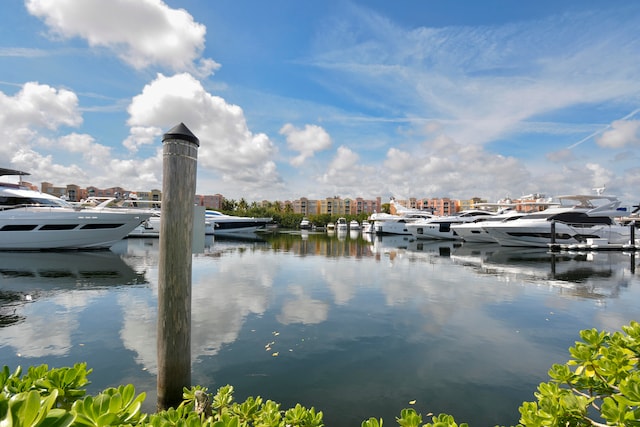 view of water feature