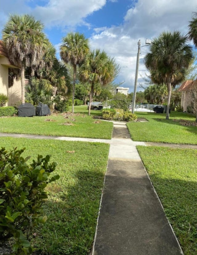 view of nearby features featuring a lawn