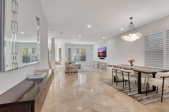 dining area featuring a healthy amount of sunlight