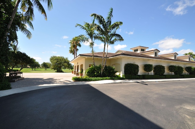 view of mediterranean / spanish house