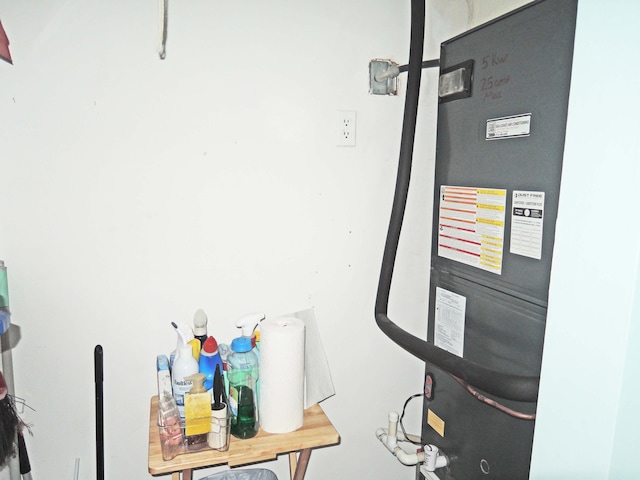 view of utility room