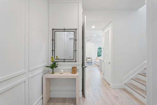 bathroom featuring hardwood / wood-style floors